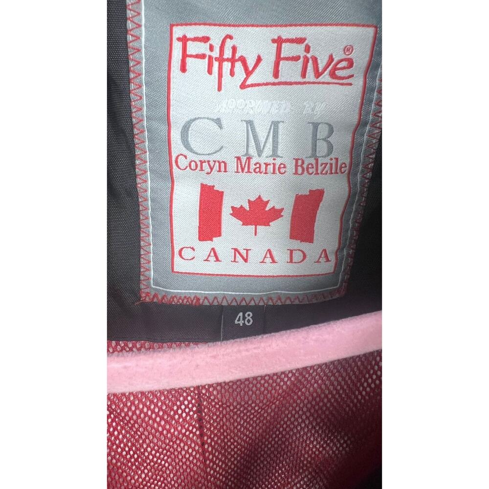 Canada Fifty Five CMB Lined Waterproof Jacket Coat Women's XL (48) Black Hooded - Picture 4 of 11